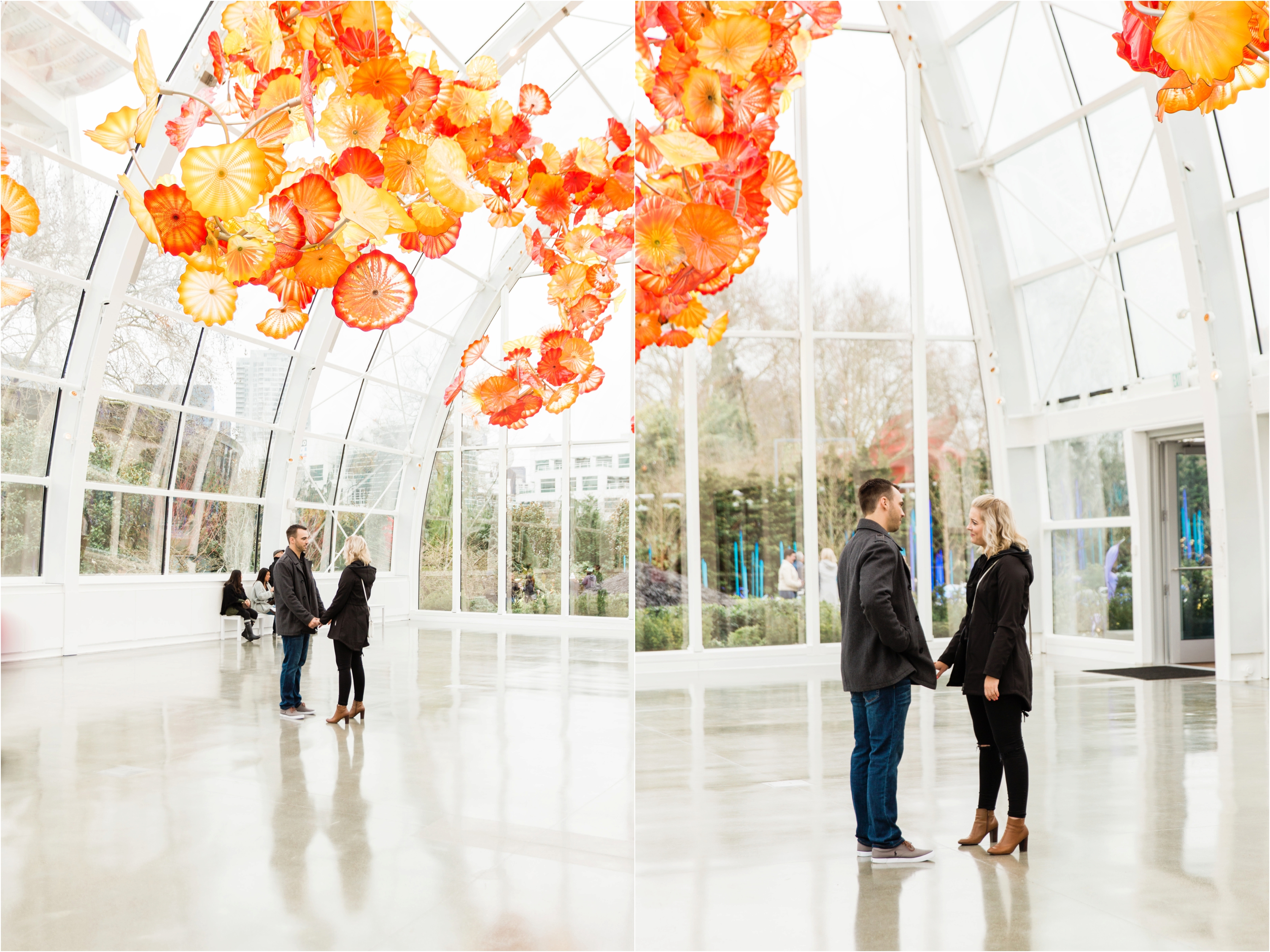 A beautiful Chihuly engagement! Little Cabin Photography