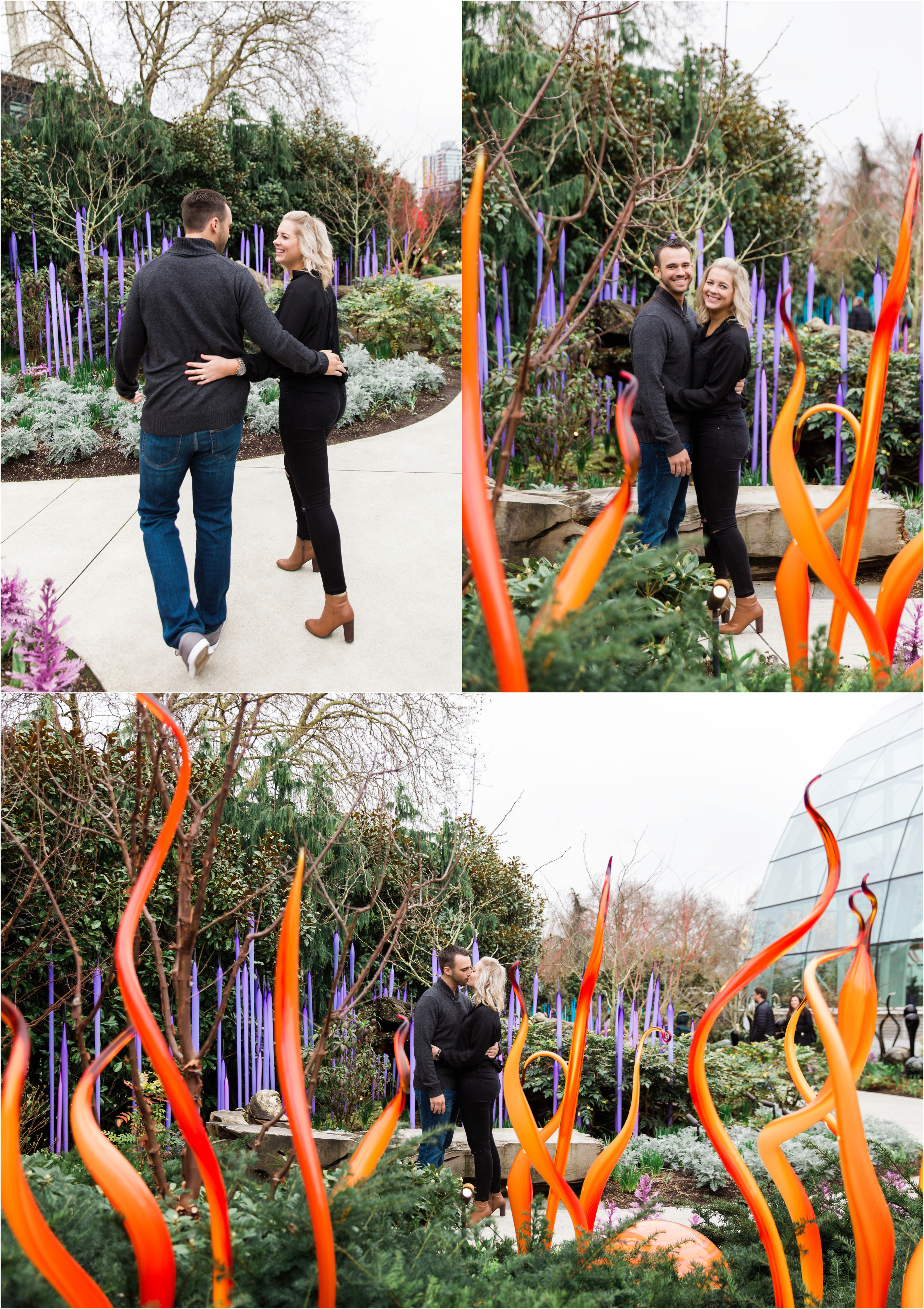 A beautiful Chihuly engagement! Little Cabin Photography